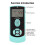 Metronomo digital 1200mAh ABS, 40-208 BPM, LED 6