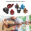 7 piezas de púas para pulgar (celuloide) - guitarra ajustable 3