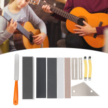 Kit d’outils pour frettes de guitare en 11 pièces : lime, barre, protections