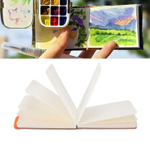 Cuaderno de acuarela de 30 hojas, 300 g/m², 14x9 cm, naranja