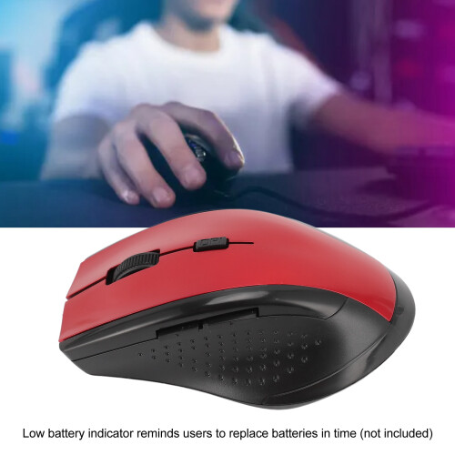2,4G Wireless Maus Rot 2xAAA Kompakt Optisch 2