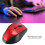 2,4G Wireless Maus Rot 2xAAA Kompakt Optisch 4