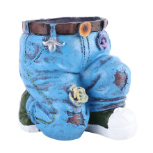 Pants Flower Pot - Resina, 12cm x 14.5cm x 15cm