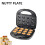Multi-Function Waffle Maker 6 in 1 750W Double-Sided Non-stick Plates 8