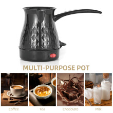 600ml Electric Turkish Coffee Pot 600W Stainless Steel Black