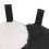 2 pezzi Puff struccante, fibre vegetali, Nero/Bianco 6