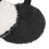 2 pezzi Puff struccante, fibre vegetali, Nero/Bianco 10
