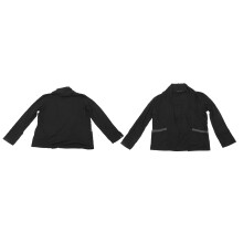 Männer Offene Frontjacke mit Schal-Kragen, Plus Size, Schlank geschnitten, langärmlige Jacke für den Alltag, Schwarz, XL