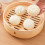 Molde para baozi de PP, 9.5x3.5 cm, 6 cm 4