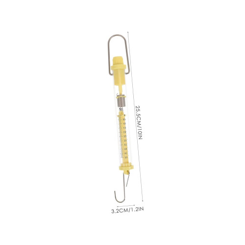 Dynamometer Spring Tool 2-Pack Transparent Spring Scales, Bar Scales Measuring Device For Science Experiments, Plastic 1
