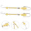 Dynamometer Spring Tool 2-Pack Transparent Spring Scales, Bar Scales Measuring Device For Science Experiments, Plastic 5