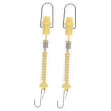 Dynamometer Spring Tool 2-Pack Transparent Spring Scales, Bar Scales Measuring Device For Science Experiments, Plastic