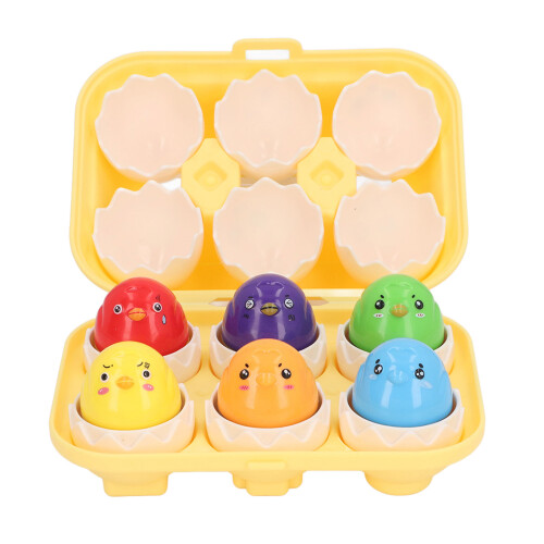 DF31 6 pezzi - Gioco di abbinamento a forma di uovo - in plastica 1