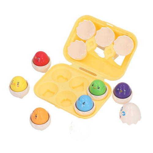 DF31 6 pezzi - Gioco di abbinamento a forma di uovo - in plastica
