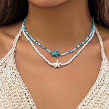 Set da 2 collane con perline in resina Ocean, Tipo D, taglia unica