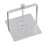 Porta-servilletas, rectangular plateado, 15 x 13,5 x 13,5 cm 7