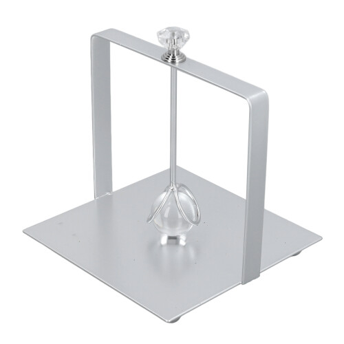 Porta-servilletas, rectangular plateado, 15 x 13,5 x 13,5 cm