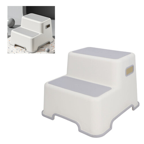Multifunctional Thicken Plastic Toddler Step Stool - Safe for Kitchen & Bath