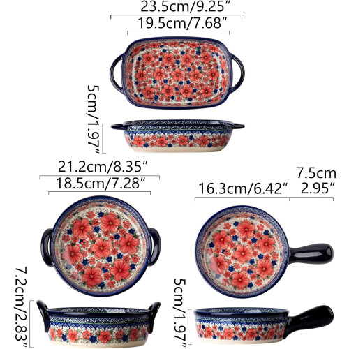 Ceramic Baking Mould Rice Bowl Instant Noodle Bowl Salad Plate Rectangular Mould For Oven 2