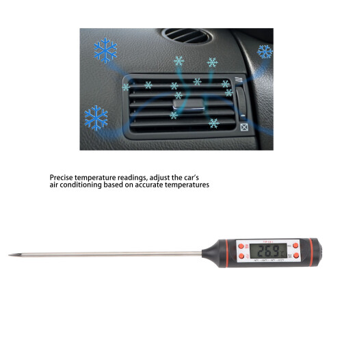 ABS Auto-Wassertank-Temperaturtester 140mAh integriertes LCD-Display 2