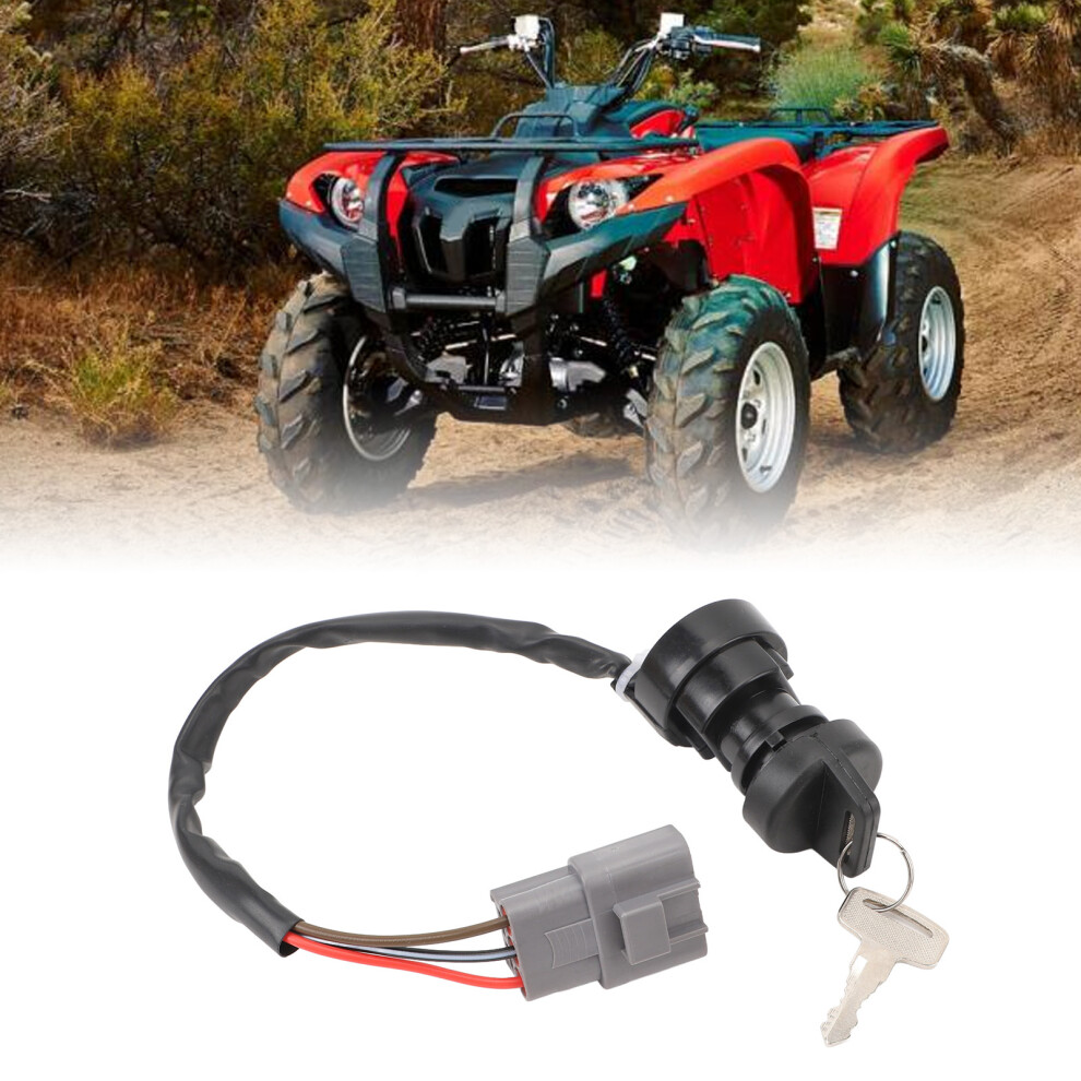 3 Wire Atv Ignition Switch With Key For Grizzly 700 Yfm700 2007-2008 8721335353129