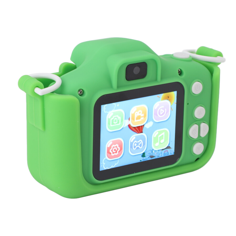 Kids Cartoon Dinosaur Camera 2.0 Inch Display 400mAh Green