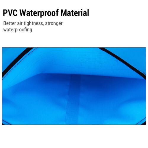 Wasserfeste PVC-Trockenrucksack 10L/20L – Gelb, Schwarz oder Orange 1