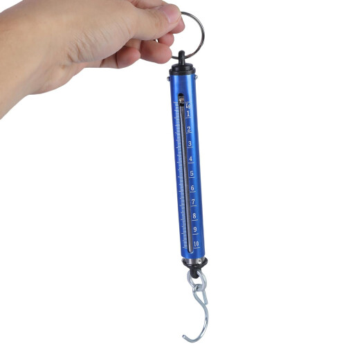 Lightweight Aluminium Mechanical Spring Scale Dynamometer Easy To Read Dials 5 Kg Capacity Portable 2