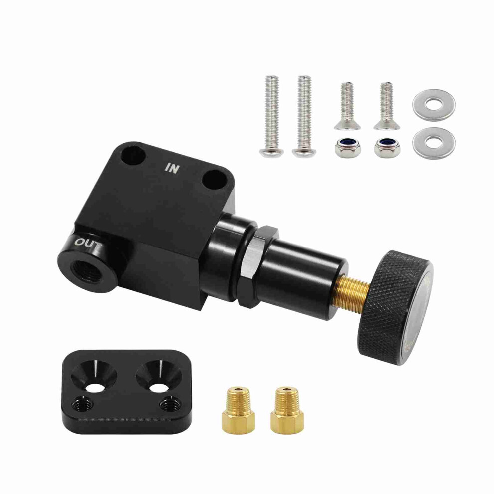 260-8419 Adjustable Proportioning Valve Knob 100-1000 Psi Aluminum Black 4041335354952