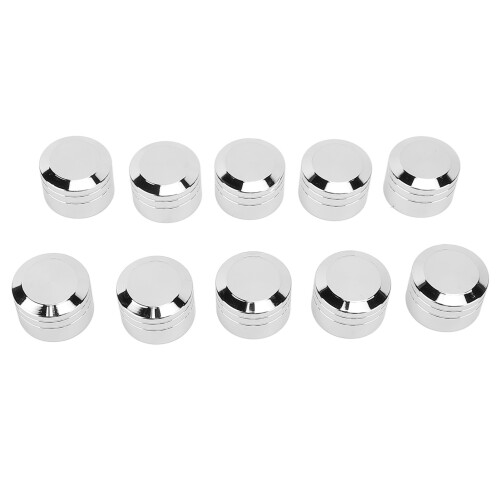 10er Pack Motorrad-Kopfbolzenabdeckung 7,5–10 mm Silber 2
