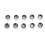 10er Pack Motorrad-Kopfbolzenabdeckung 7,5–10 mm Silber 11