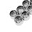 10er Pack Motorrad-Kopfbolzenabdeckung 7,5–10 mm Silber 12