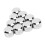 10er Pack Motorrad-Kopfbolzenabdeckung 7,5–10 mm Silber 16