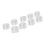 10er Pack Motorrad-Kopfbolzenabdeckung 7,5–10 mm Silber 9