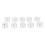 10er Pack Motorrad-Kopfbolzenabdeckung 7,5–10 mm Silber 15