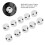 10er Pack Motorrad-Kopfbolzenabdeckung 7,5–10 mm Silber 7