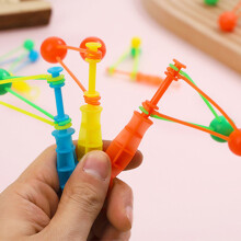 5 pezzi di giocattoli a palla azionati a mano - giocattolo sonoro in plastica