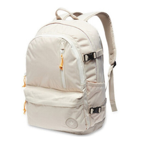 (White)Converse Canvas Rucksack große Kapazität Schüler Schule Reisetaschen einfarbig