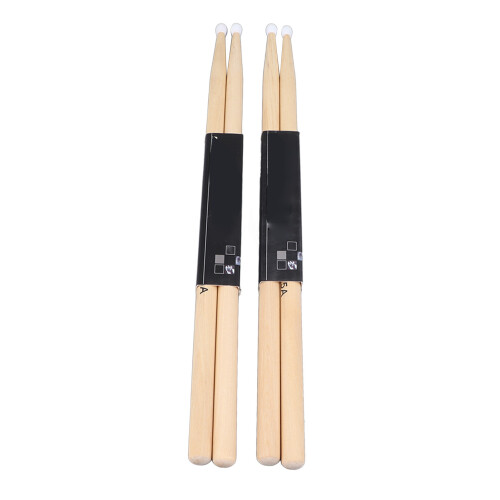 Pro & Beginner Maple Drumsticks 2 Pairs 5A Multi-Purpose for Practice & Stage 1
