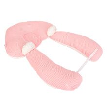 Baby-Kopfform-Kopfkissen Weiches Still-Support Verstellbares Baby-Positionierung Kopfkissen Pink