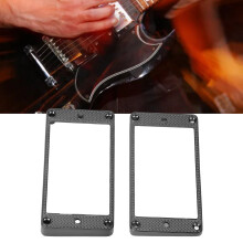 2 piezas de aro de metal para humbucker, fondo plano para LP