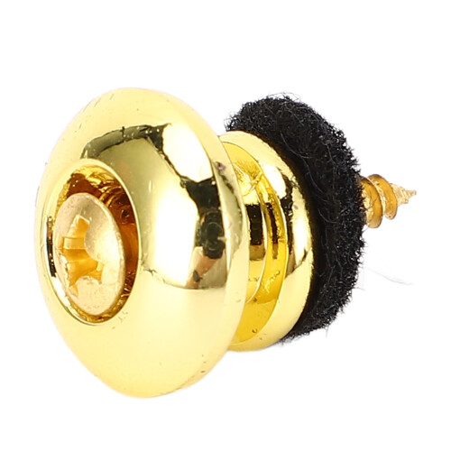 6 Stück Eisen Gitarre Gurtknöpfe Endstifte Gold 2