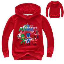 (Red,110)Felpa con cappuccio bambino Pj Masks vestiti ragazzo ragazza manica lunga