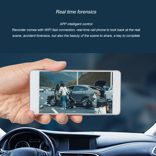 Caméra de tableau de bord 1080P ABS 32 Go 140 grand angle WiFi 2