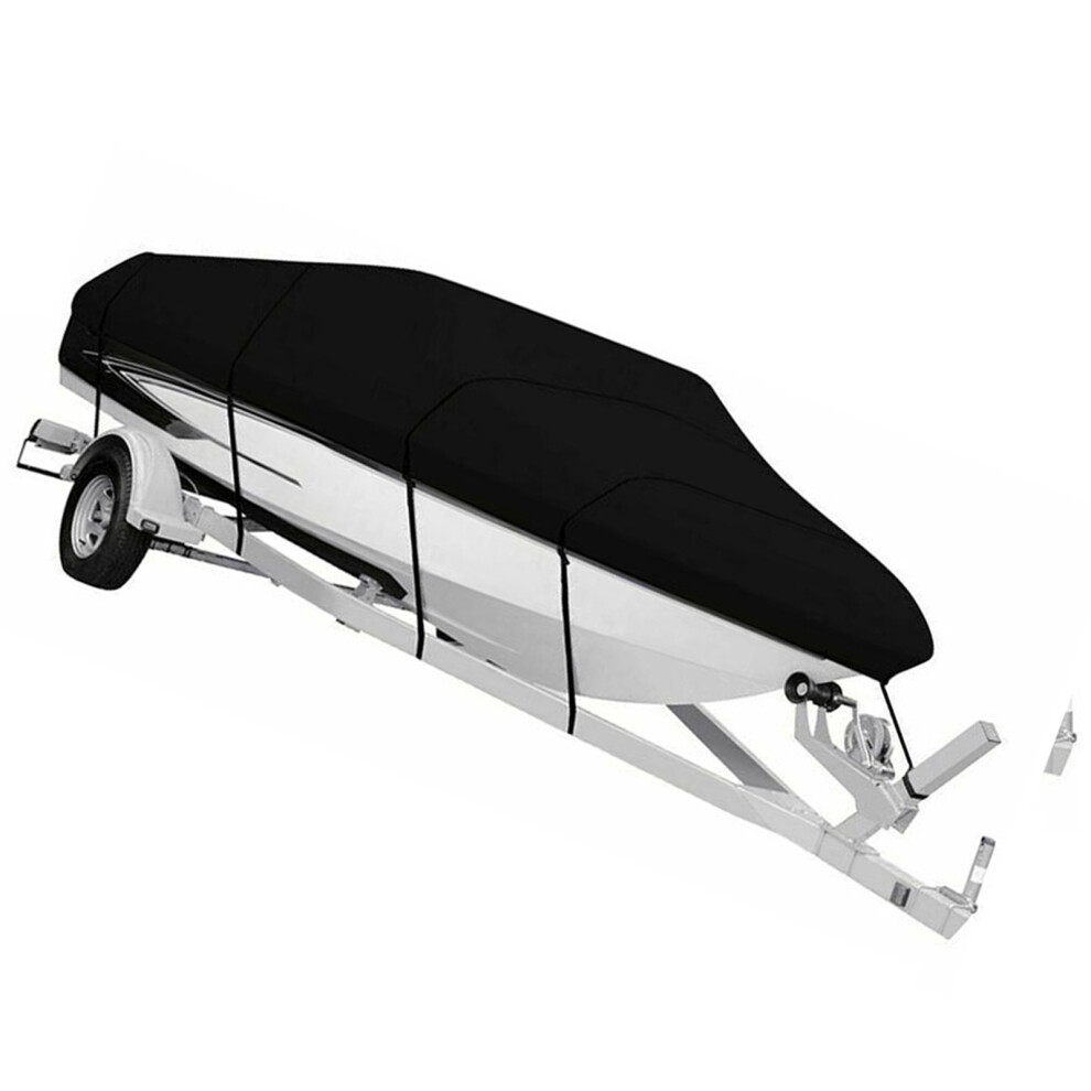 V-Shaped Boat Cover 11-22Ft Rainproof Dustproof Uv Protection Oxford Fabric 9361335367062