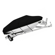 Copertura esterna per yacht a forma V da 11-22 piedi Nero/Bianco