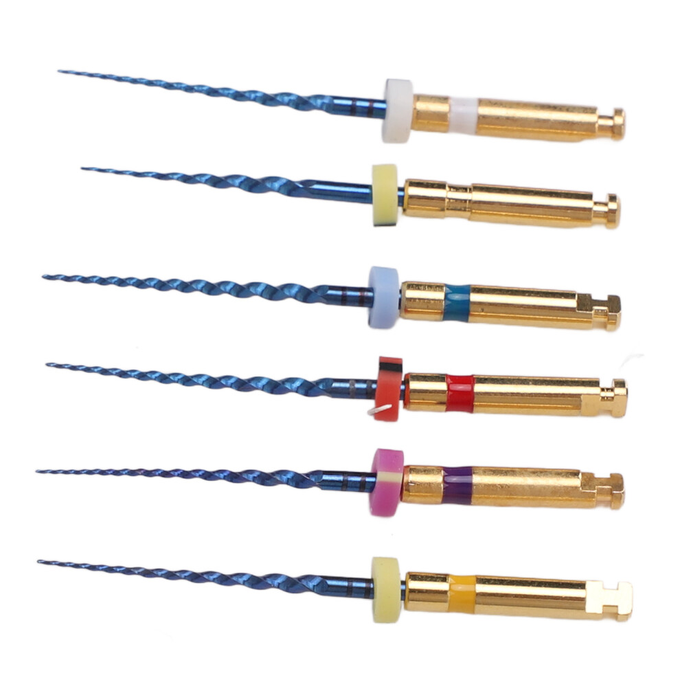 6pcs SX F3 Dental Endo Canal Files, Large Taper, 21mm with Storage Box