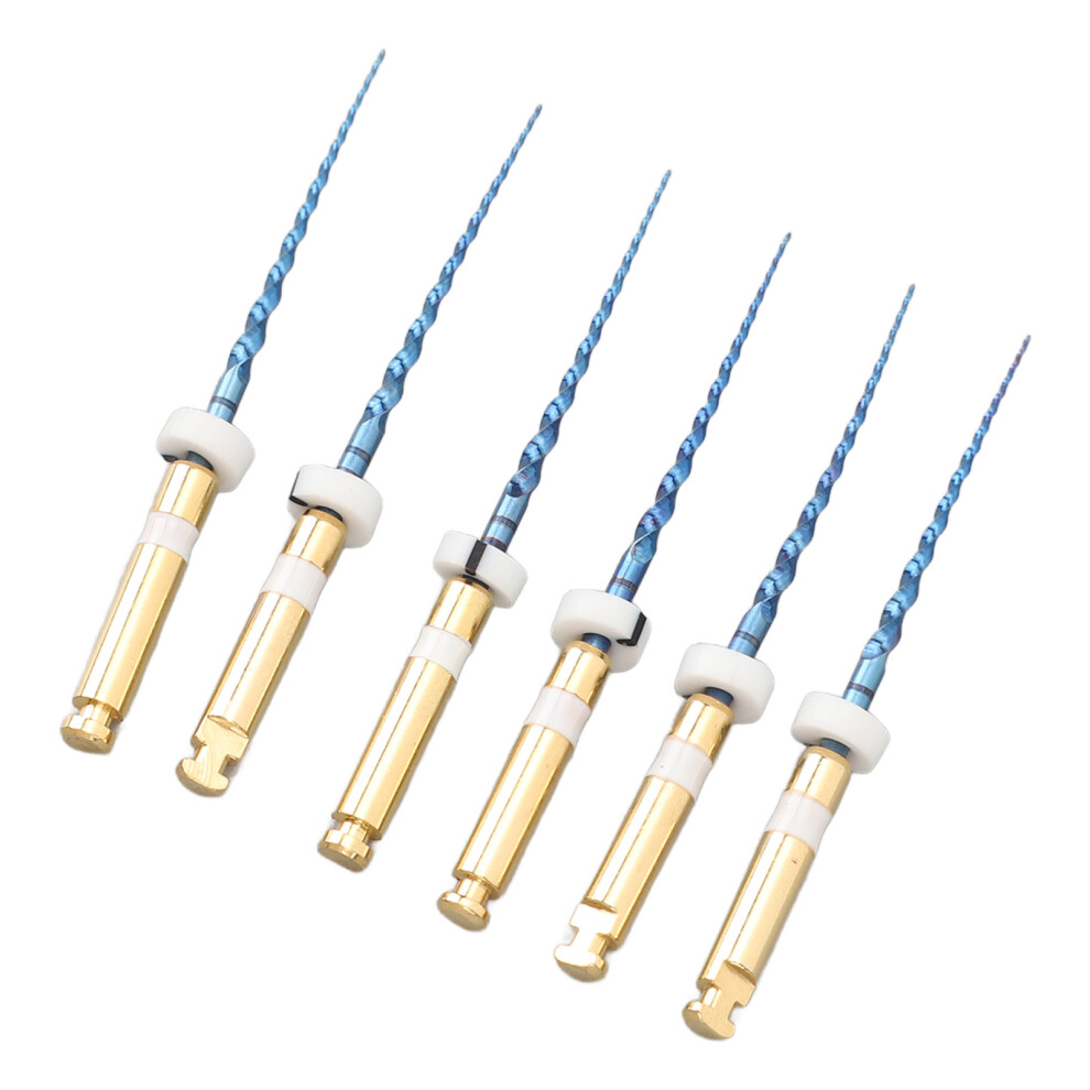6pcs S2 Metal Endodontic Files, Large Tapered, Portable at Home
