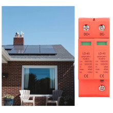 Überspannungsschutzgerät 1000V DC 20‑40KA 2P PC Photovoltaik PV Spannungsbegrenzer Schutzvorrichtung