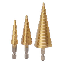 Pagoden-Bohrlochöffner Schnelles Bohren Dreieckiger Griff 4–32 mm 4–20 mm 4–12 mm Stufenbohrer für Holz Metall